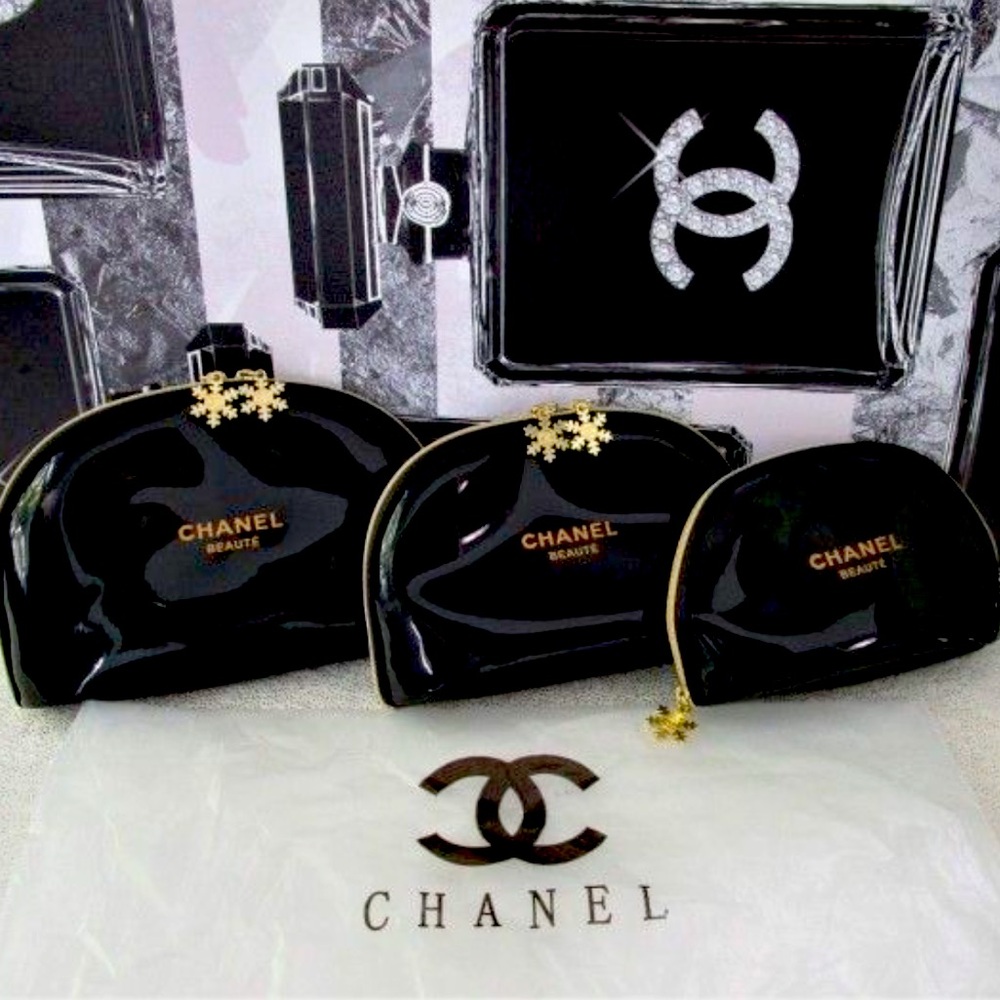 Chanel New Makeup Bags Set of 3
